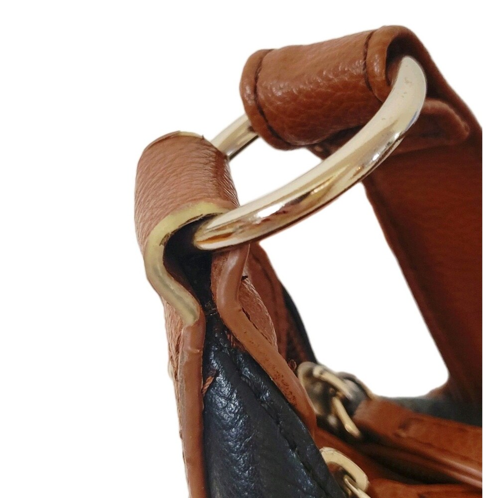 Stone Mountain USA Black Brown Bag Multi Pocket Organizer Shoulder Purse - Picture 8 of 11